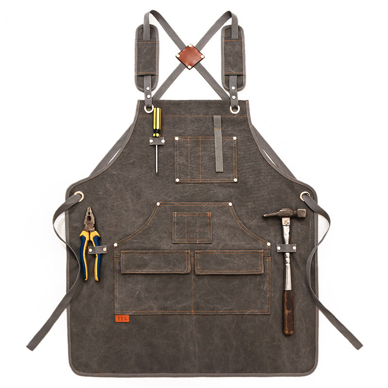 Tablier d'artisan gris