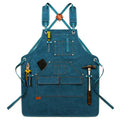 Tablier d'artisan bleu