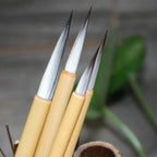Ikane Studio Matériel d'art / Calligraphie / Pinceau Set de 4 pinceaux fins de calligraphie