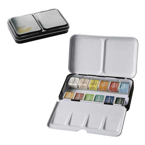 Ikane Studio Matériel d'art / Matière / Peinture Palette essentielle d’aquarelle – godets en boîte métal