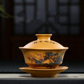 Ikane Studio Objets Bol couvert (Gaiwan) en argile violette