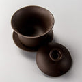 Ikane Studio Objets Bol couvert (Gaiwan) en argile violette Zisha