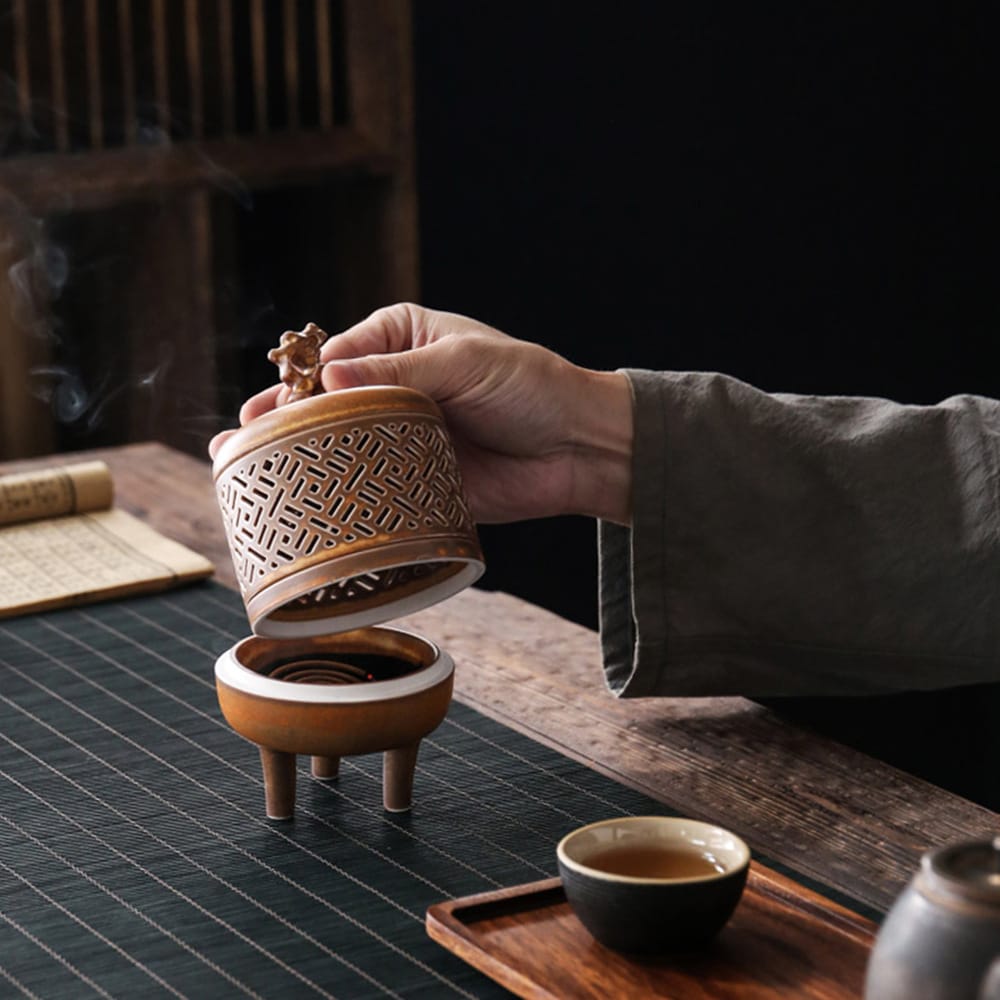 Ikane Studio Objet / Coffret / Cadeau Brûleur d’encens en céramique