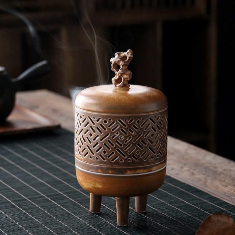 Ikane Studio Objet / Coffret / Cadeau Brûleur d’encens en céramique