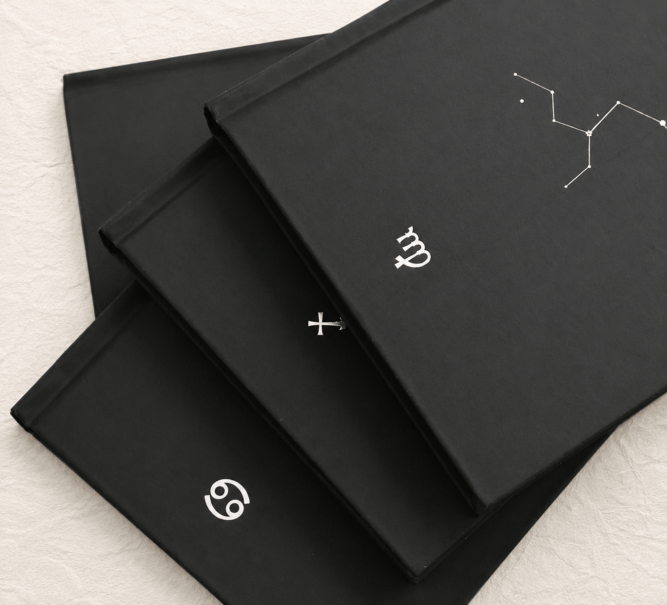 Ikane Studio Bloc de papier Carnet constellation noir