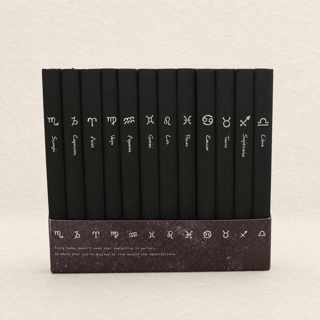 Ikane Studio Bloc de papier Carnet constellation noir