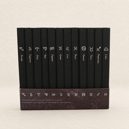 Ikane Studio Bloc de papier Carnet constellation noir