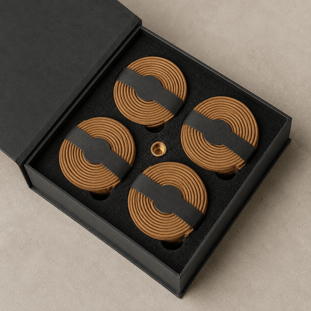 Ikane Studio Objet / Coffret / Cadeau Coffret d’encens spirale au Thai Agarwood