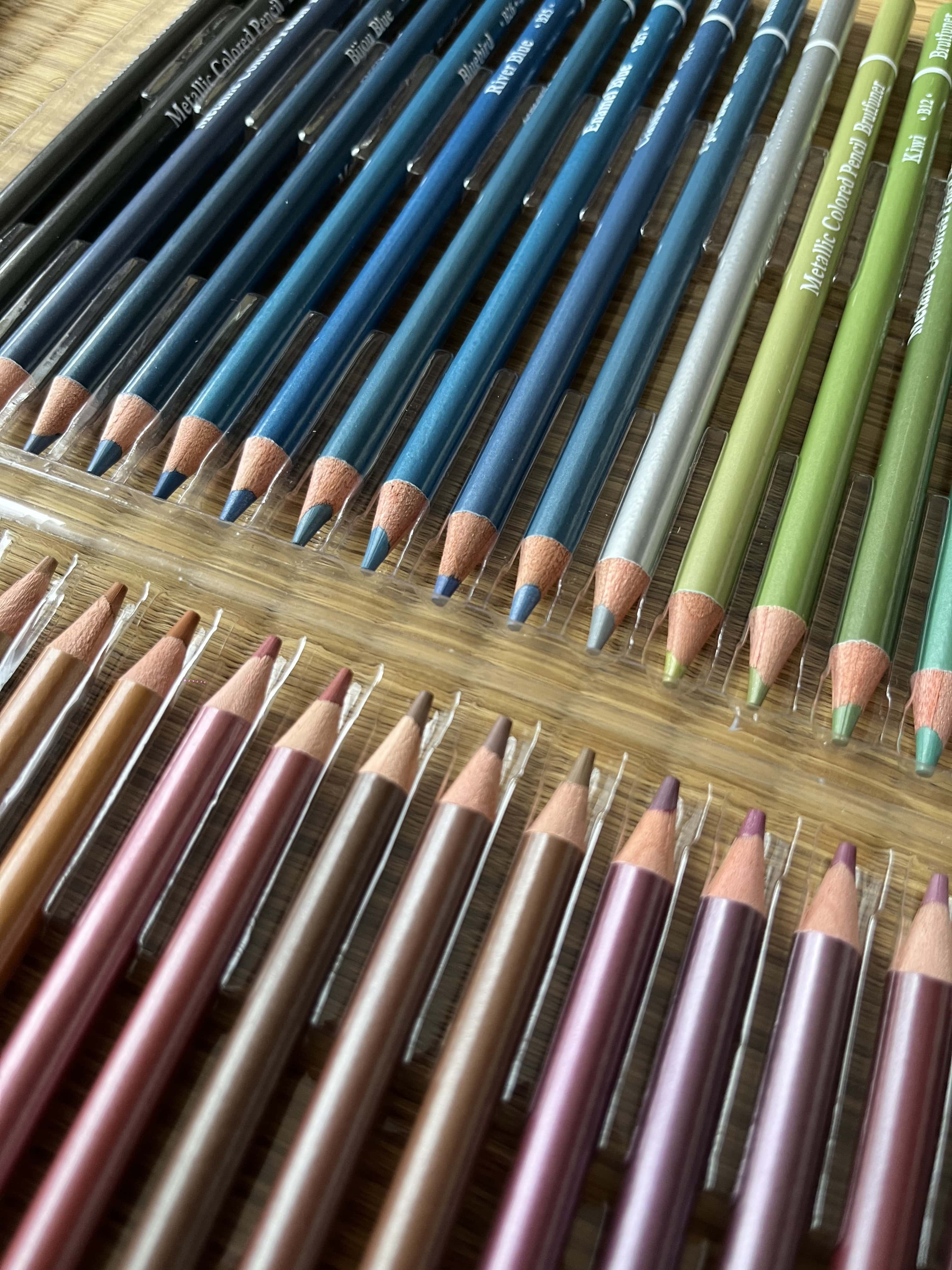 Ikane Studio Matériel d'art / Dessin / Crayon Coffret de 50 crayons de couleur métallisés