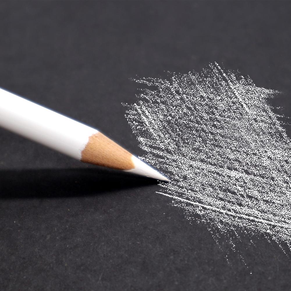 Ikane Studio Bloc de papier Crayons charbon blanc