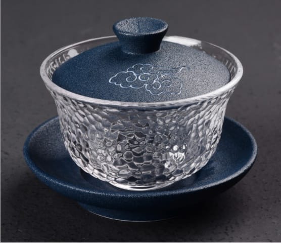 Ikane Studio Objet / Coffret / Cadeau Ciel d’Infusion Gaiwan peint à la main — Bol couvert de thé