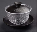 Ikane Studio Objet / Coffret / Cadeau Nuit Minérale Gaiwan peint à la main — Bol couvert de thé