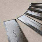 Ikane Studio Outils / Sculpture Coffret de 6 ciseaux de sculpture sur bois, avec pierres.