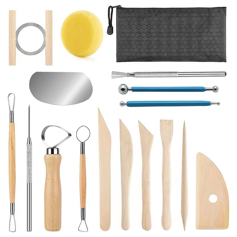 Ikane Studio Outils Kit 17 outils sculpture poterie