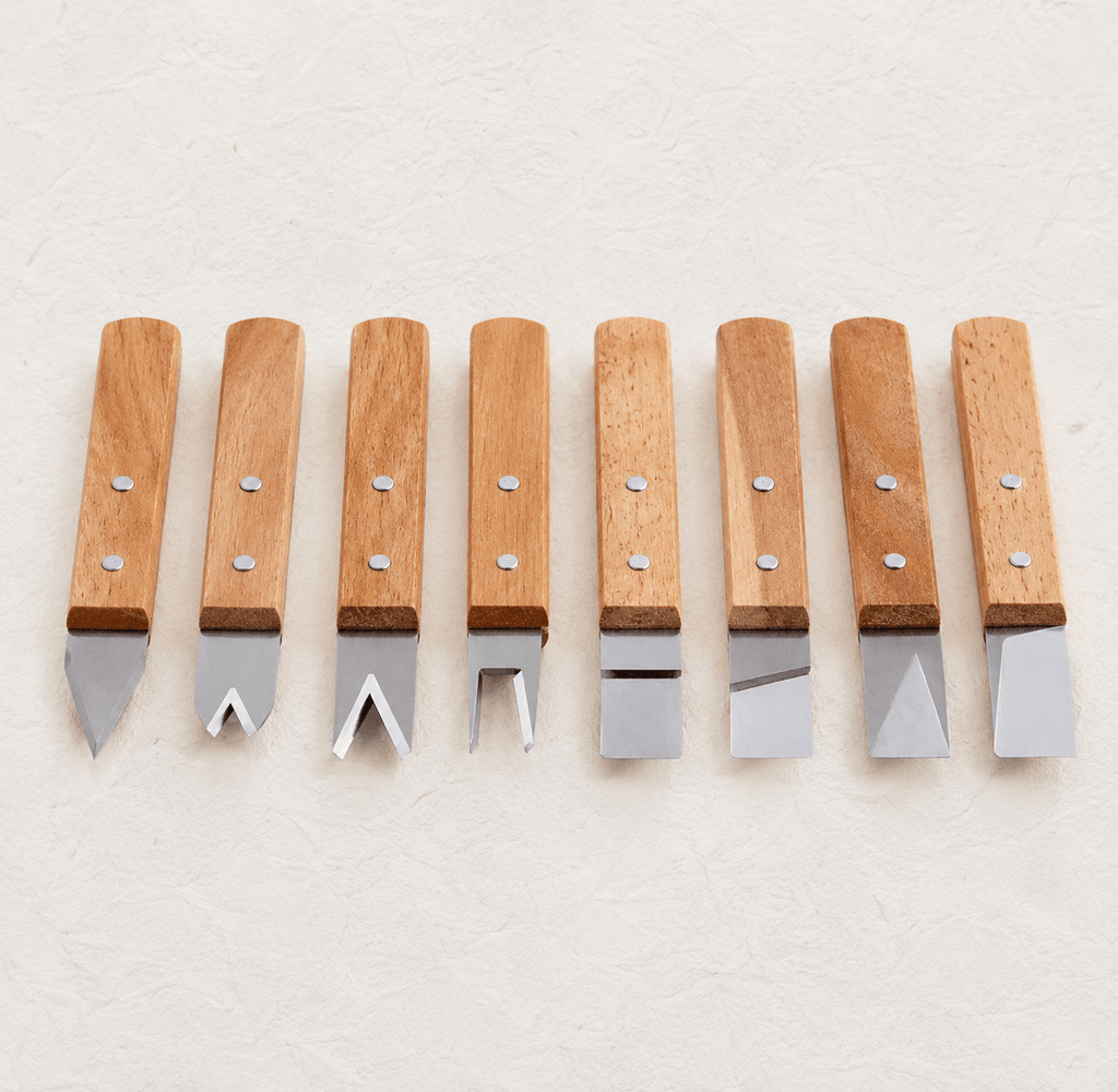 Ikane Studio Outils / Sculpture Set de 8 outils de tournassage pour argile