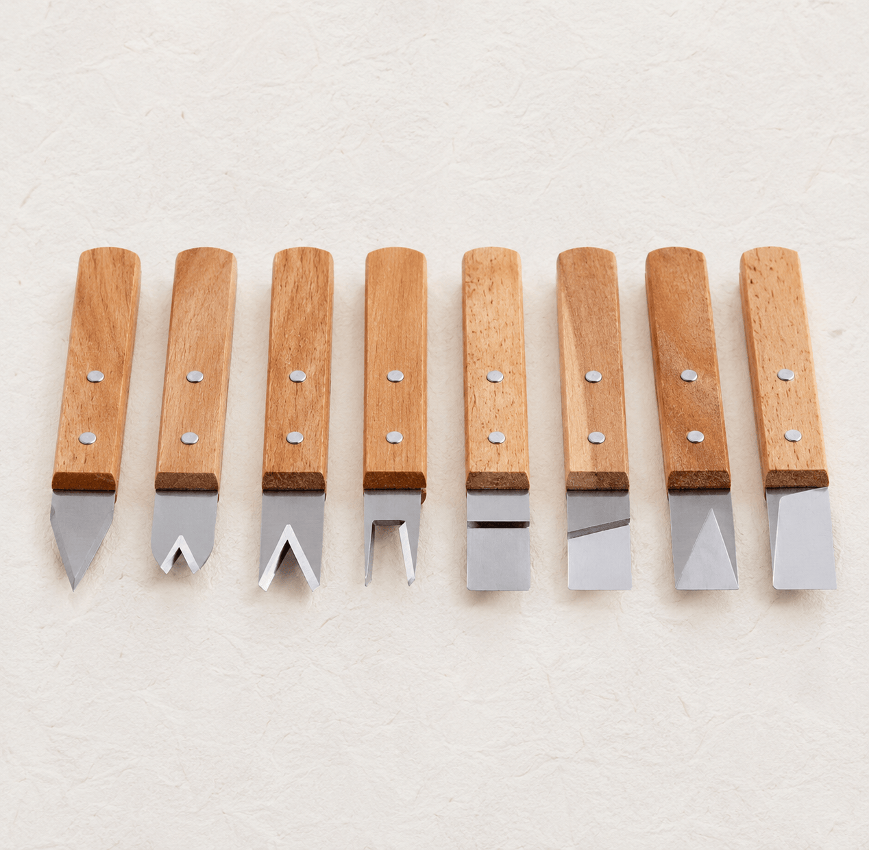 Ikane Studio Outils / Sculpture Set de 8 outils de tournassage pour argile