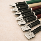 Ikane Studio Encre Set de 7 stylos de calligraphie à plume plate – lettering et tracé structuré