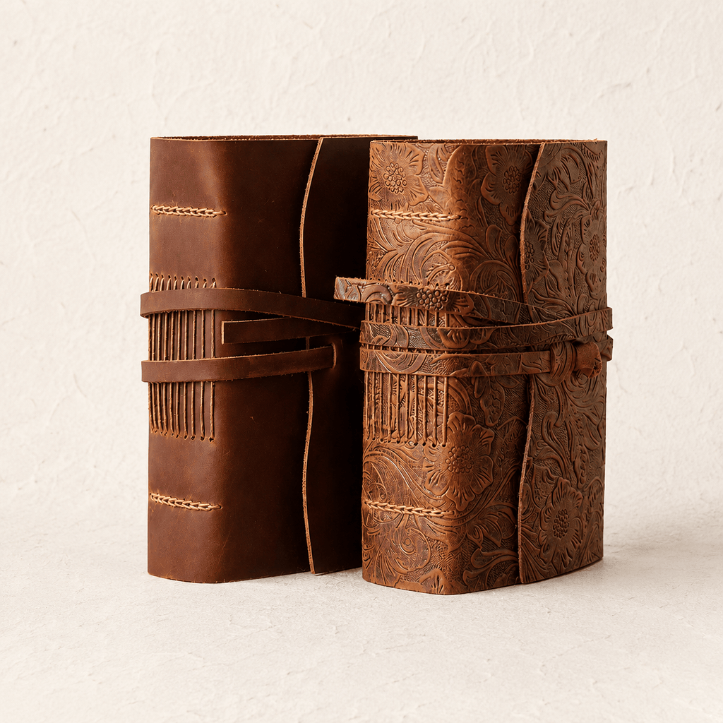 Ikane Studio Bloc de papier Carnet relié en cuir, 400 pages