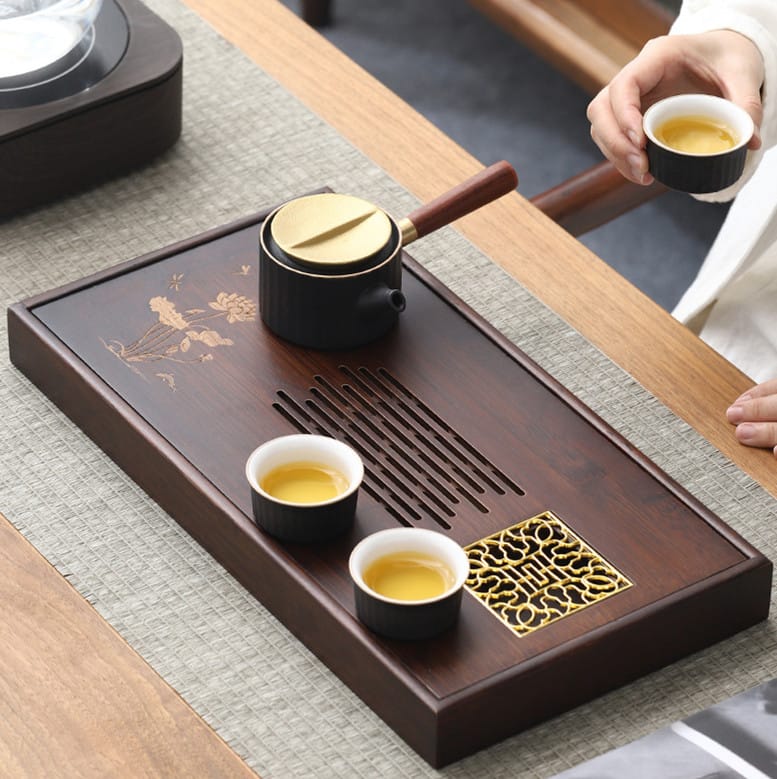 Ikane Studio Objets Plateau à thé en bambou