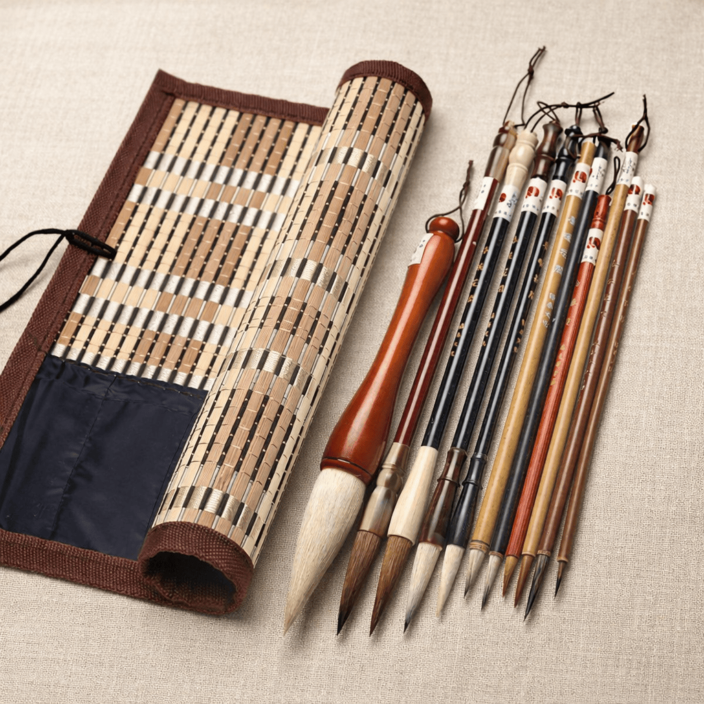 Ikane Studio Matériel d'art / Calligraphie / Pinceau Set de pinceaux traditionnels pour calligraphie