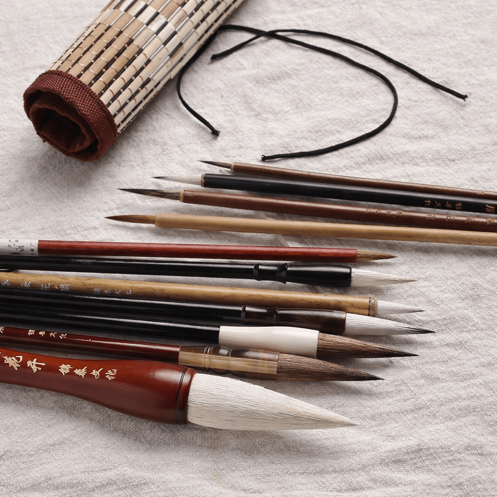 Ikane Studio Matériel d'art / Calligraphie / Pinceau Set de pinceaux traditionnels pour calligraphie