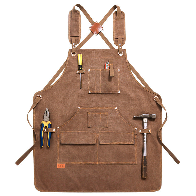Tablier d'artisan marron