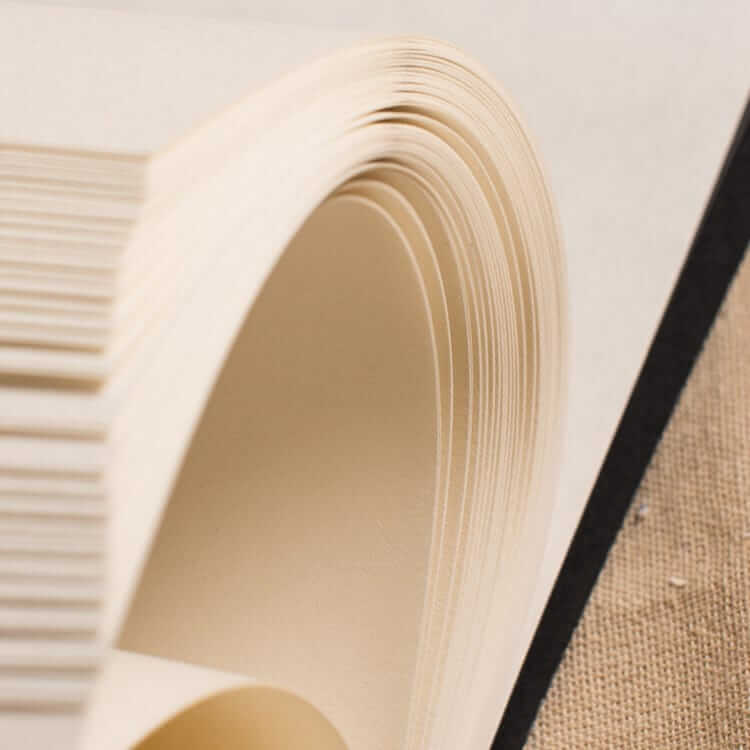 Ikane Studio Bloc de papier Carnet de croquis noir — papier beige