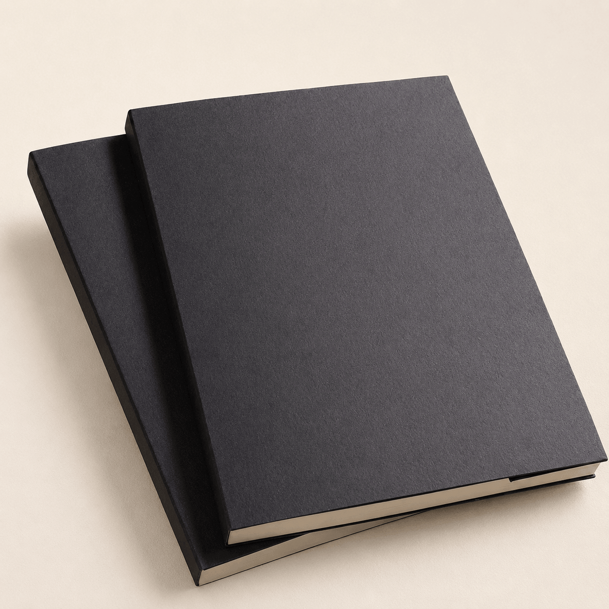 Ikane Studio Bloc de papier Carnet de croquis noir — papier beige