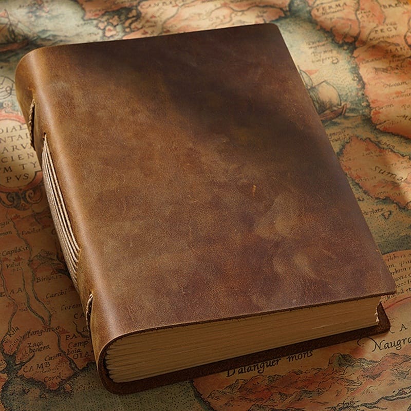 Ikane Studio Objet / Coffret / Cadeau Carnet en cuir véritable – reliure artisanale
