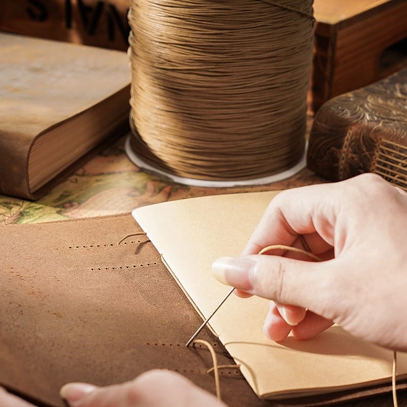 Ikane Studio Objet / Coffret / Cadeau Carnet en cuir véritable – reliure artisanale