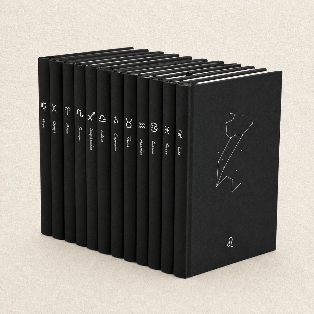 Ikane Studio Bloc de papier Carnet constellation noir