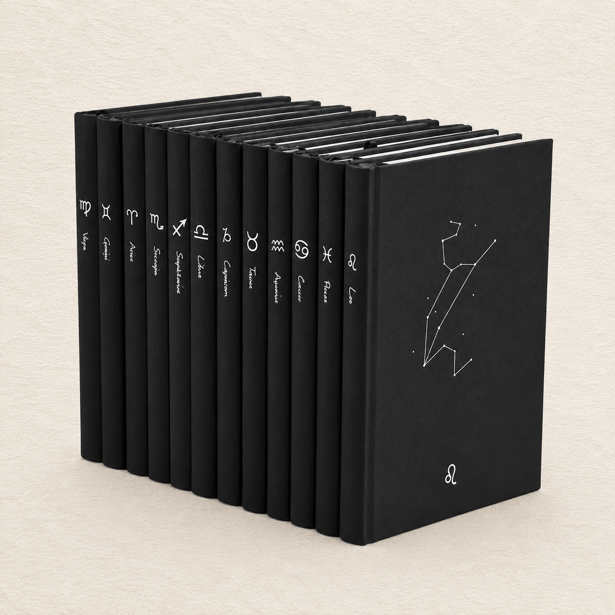 Ikane Studio Bloc de papier Carnet constellation noir
