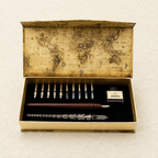 Ikane Studio Objet / Coffret / Cadeau Coffret d’écriture à l’encre plume en verre et porte-plume