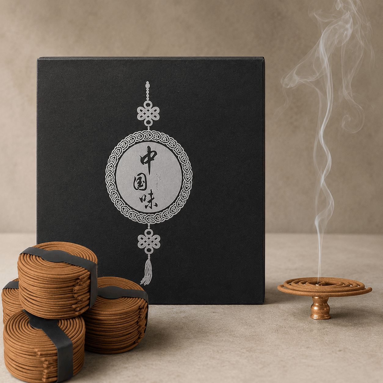 Ikane Studio Objet / Coffret / Cadeau Coffret d’encens spirale au Thai Agarwood