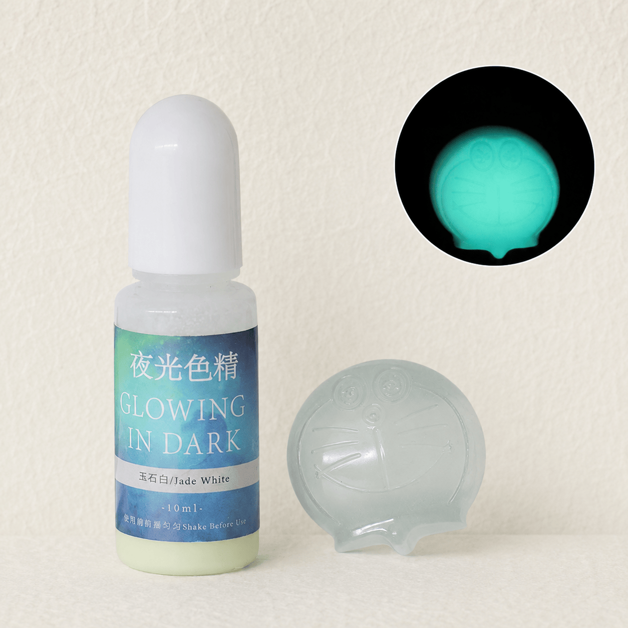 Ikane Studio Expérimentation Blanc Jade Colorant liquide phosphorescent pour résine