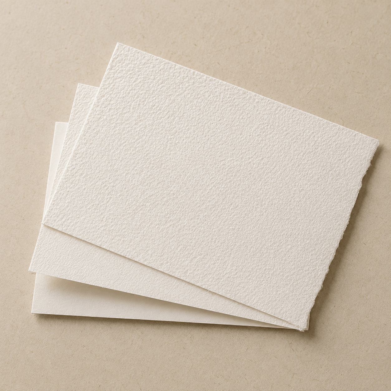 Ikane Studio Bloc de papier Cartes en papier coton – 3 grains pour encre, dessin et aquarelle légère