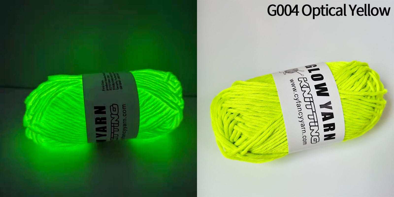 Ikane Studio Couture Optical yellow Fil phosphorescent — matière textile lumineuse