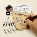 Ikane Studio Objet / Coffret / Cadeau Coffret d’écriture à l’encre plume en verre et porte-plume
