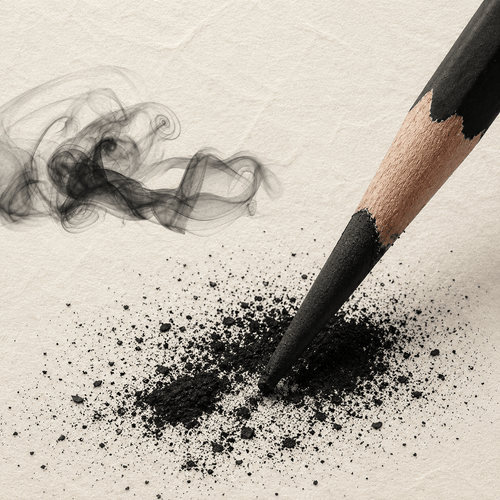 Ikane Studio Matériel d'art / Dessin / Crayon Boîte de 12 crayons fusain — pour dessin, esquisse et ombrage
