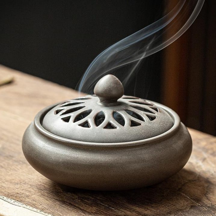 Ikane Studio Objet / Coffret / Cadeau Brûleur d’encens avec couvercle