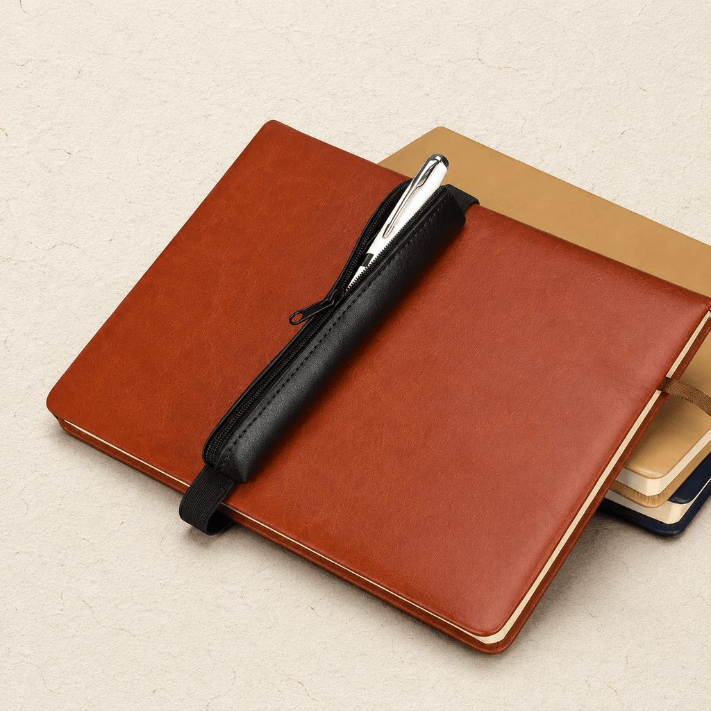Ikane Studio Objets Étui à stylo élastique sur carnet ou cahier.