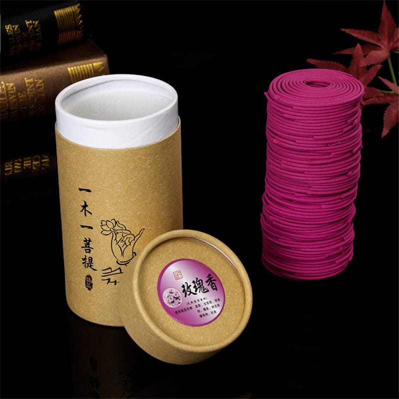 Ikane Studio Objet / Coffret / Cadeau Rose Disques d’encens au bois de santal