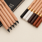 Ikane Studio Matériel d'art / Dessin / Crayon Set de fusains noir, blanc, sanguine & sépia
