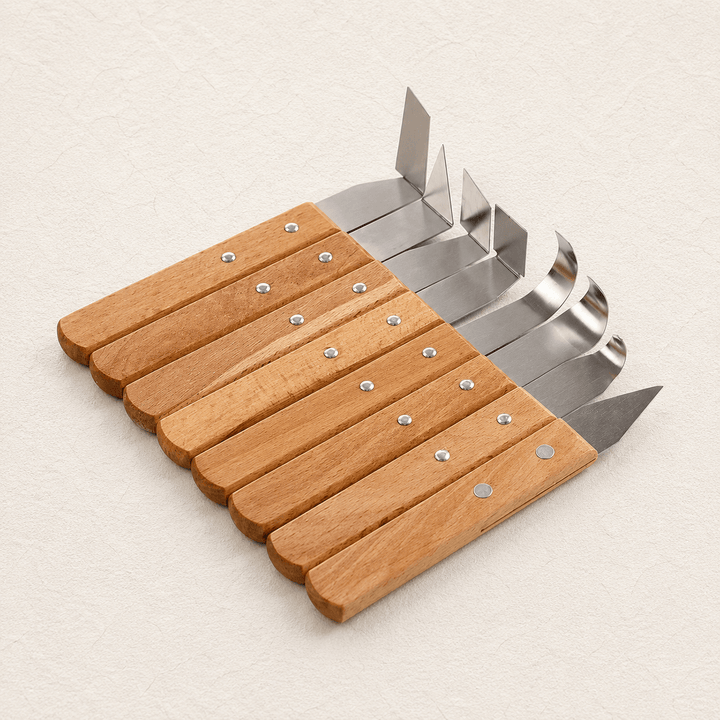Ikane Studio Outils / Sculpture Set de 8 outils de tournassage pour argile