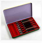 Ikane Studio Encre Set de 7 stylos de calligraphie à plume plate – lettering et tracé structuré