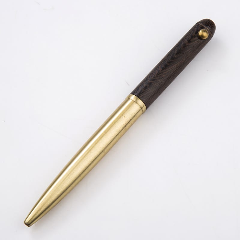 Ikane Studio Objets Wengé Stylo bille en laiton et bois